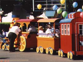 A cute train from Burgerville