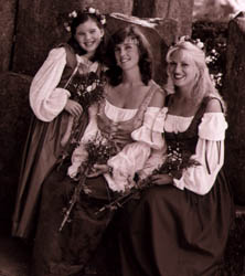 Lady Tia and Attendants lady Lithia and Maiden Micaela